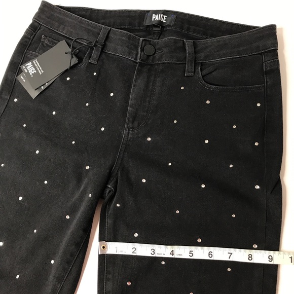 Paige Verdugo Skinny Krystal Noir NWT USA Size-29 - Picture 8 of 16